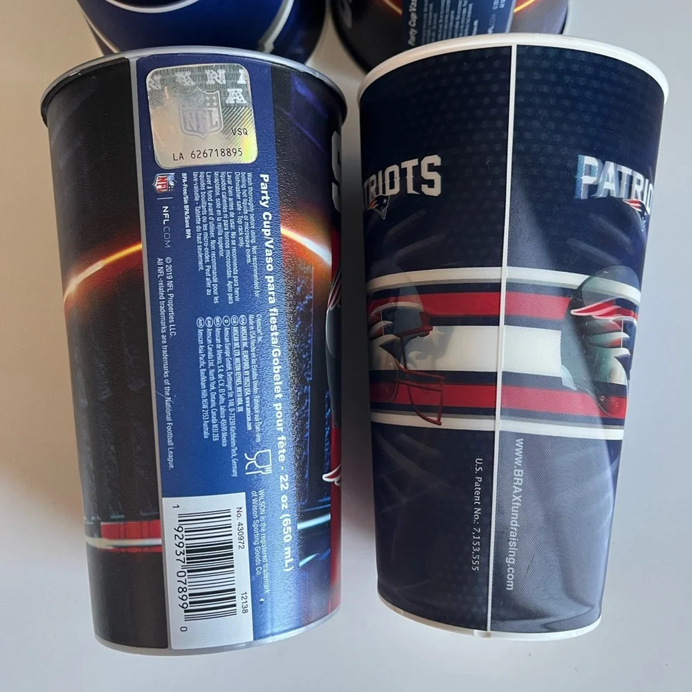New England Patriots Commemorative Super Bowl LIII Cup 2018-2019 Rams V. Pats x4